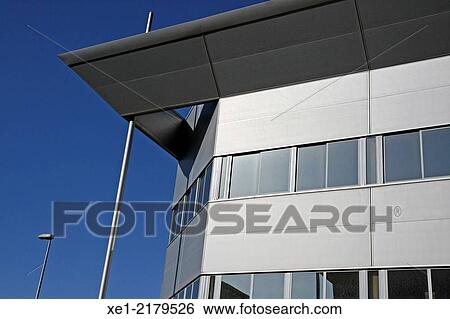 Stock Photograph - Industrial building, Badalona, Catalonia, Spain. Fotosearch