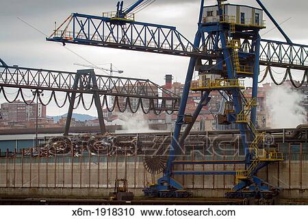 Industry Nervion river Biscay Basque Country, Spain View Large Photo Image Stock Image - Industry Nervion river Biscay Basque Country, Spain. Fotosearch