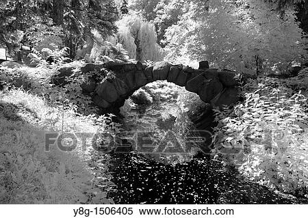 Stock Photography - Infrared Image, Arkadia, Poland, Europe. Fotosearch