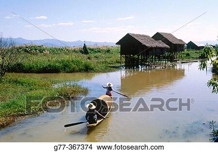 Inle Lake. Shan State. Myanmar. View Large Photo Image Picture - Inle Lake. Shan State. Myanmar.. Fotosearch