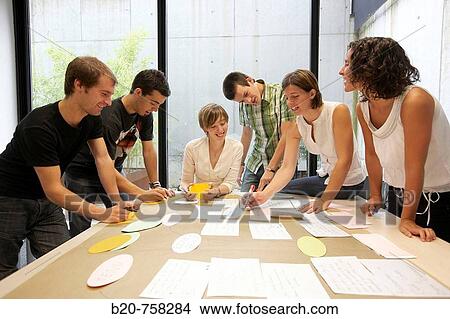 Picture - Innovation school, creative meeting, Fatronik-Tecnalia, Research and Technology Center, Donostia, Basque Country, Spain. Fotosearch