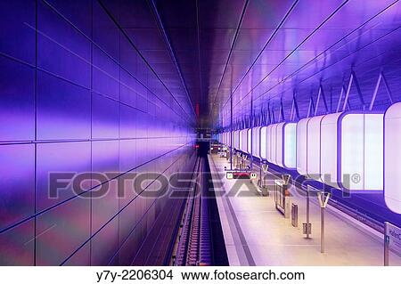 Inside HafenCity University subway station in Hamburg, Germany. View Large Photo Image Picture - Inside HafenCity University subway station in Hamburg, Germany.. Fotosearch
