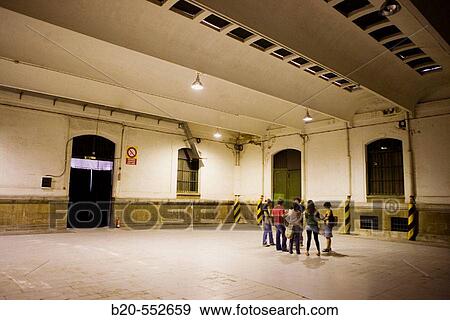 Inside of the Tabacalera building. San Sebastian, Gipuzkoa, Euskadi. Spain. View Large Photo Image Stock Photo - Inside of the Tabacalera building. San Sebastian, Gipuzkoa, Euskadi. Spain.. Fotosearch