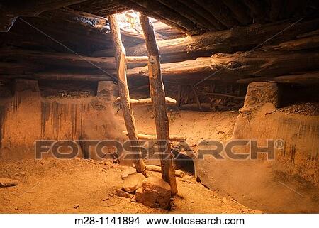 Inside Perfect Kiva Site, Bullet Canyon, Grand Gulch Primitive Area, Cedar Mesa Utah View Large Photo Image Picture - Inside Perfect Kiva Site, Bullet Canyon, Grand Gulch Primitive Area, Cedar Mesa Utah. Fotosearch