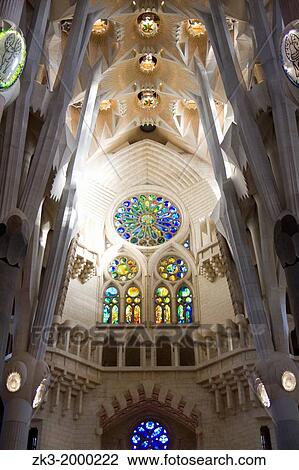 Inside the Basilica of Sacred Family, Barcelona, Catalonia, Spain View Large Photo Image Stock Image - Inside the Basilica of Sacred Family, Barcelona, Catalonia, Spain. Fotosearch