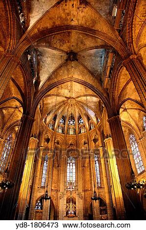 Inside the Cathedral, Barcelona, Catalonia Spain, Europe. View Large Photo Image Stock Image - Inside the Cathedral, Barcelona, Catalonia Spain, Europe.. Fotosearch