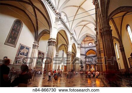 Stock Image - Inside the Duomo, Florence, Italy. Fotosearch