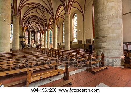 Inside the historic St Felizitas cathedral in Luedinghausen, North Rhine-Westphalia, Germany, Europe View Large Photo Image Stock Photograph - Inside the historic St Felizitas cathedral in Luedinghausen, North Rhine-Westphalia, Germany, Europe. Fotosearch