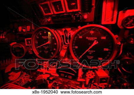 Stock Image - Inside the Toti submarine at National Museum of Science and Technology, Milan, Italy.. Fotosearch