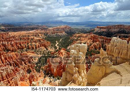 Stock Image - Inspiration Point Bryce Canyon National Park Utah. Fotosearch