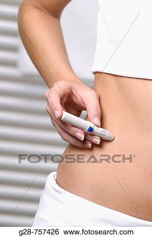 Stock Photograph - Insulin injection. Fotosearch
