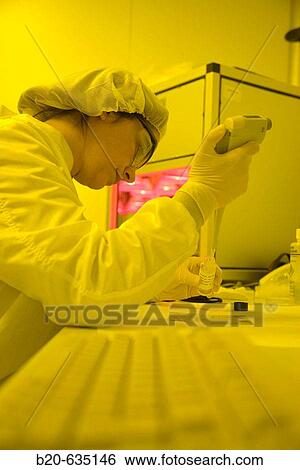 Integrated circuits manufacture. Photolithography room. Clean room. Technology and Research Centre. Inasmet-Tecnalia Foundation, San Sebastian, Gipuzkoa, Euskadi. Spain. View Large Photo Image Stock Photograph - Integrated circuits manufacture. Photolithography room. Clean room. Technology and Research Centre. Inasmet-Tecnalia Foundation, San Sebastian, Gipuzkoa, Euskadi. Spain.. Fotosearch