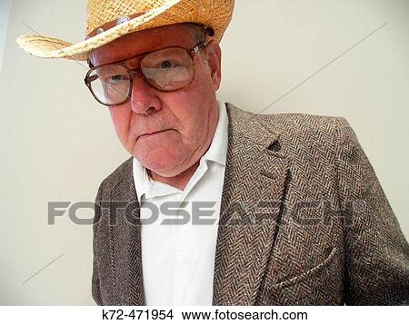 Intense Look From Senior Citizen. View Large Photo Image Picture - Intense Look From Senior Citizen.. Fotosearch