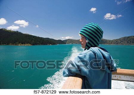 Stock Photo - Inter Island Ferry, New Zealand. Fotosearch