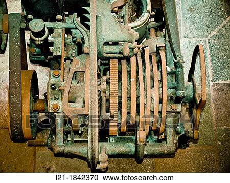 Interior detail of a rusty old machine. View Large Photo Image Stock Image - Interior detail of a rusty old machine.. Fotosearch