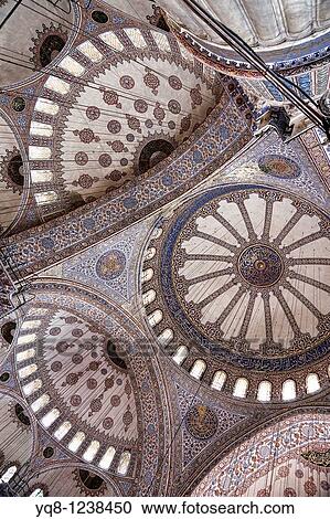 interior domes, Blue Mosque, Istanbul, Turkey View Large Photo Image Stock Image - interior domes, Blue Mosque, Istanbul, Turkey. Fotosearch