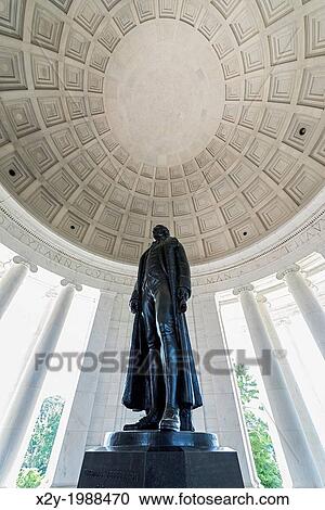 Stock Image - Interior, Jefferson Memorial, Washington DC, USA.. Fotosearch