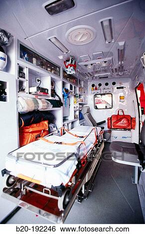 Interior of ambulance View Large Photo Image Stock Photograph - Interior of ambulance. Fotosearch