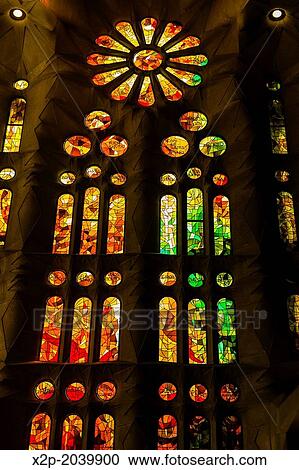 Interior of Basilica Sagrada Familia by the architect Antoni Gaudi, Barcelona, Catalonia, Spain. View Large Photo Image Stock Image - Interior of Basilica Sagrada Familia by the architect Antoni Gaudi, Barcelona, Catalonia, Spain.. Fotosearch