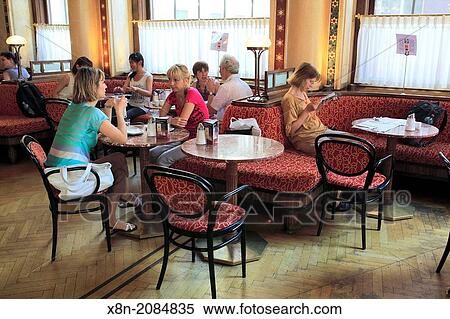Interior of Cafe Central, Vienna, Austria. View Large Photo Image Stock Photography - Interior of Cafe Central, Vienna, Austria.. Fotosearch