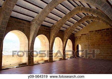 Interior of castle, Valderrobres. Matarraa, Teruel province, Arag? n, Spain View Large Photo Image Stock Photo - Interior of castle, Valderrobres. Matarraa, Teruel province, Arag? n, Spain. Fotosearch