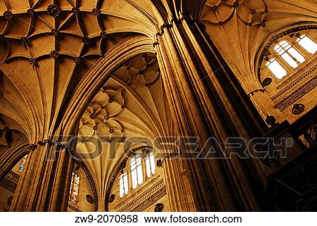 Interior of Cathedral of Santa Maria with rib vaults and triforium, Salamanca, Castilla y Leon, Spain View Large Photo Image Stock Photo - Interior of Cathedral of Santa Maria with rib vaults and triforium, Salamanca, Castilla y Leon, Spain. Fotosearch