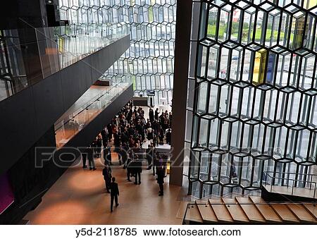 interior of Harpa music hall in Reykjavik, Iceland. View Large Photo Image Stock Photography - interior of Harpa music hall in Reykjavik, Iceland.. Fotosearch