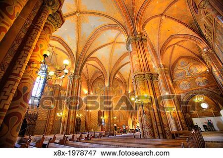 Interior of Matthias Church, Budapest, Hungary. View Large Photo Image Stock Photo - Interior of Matthias Church, Budapest, Hungary.. Fotosearch