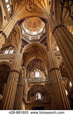 Interior of new cathedral, Salamanca, Castilla-Leon, Spain View Large Photo Image Stock Image - Interior of new cathedral, Salamanca, Castilla-Leon, Spain. Fotosearch