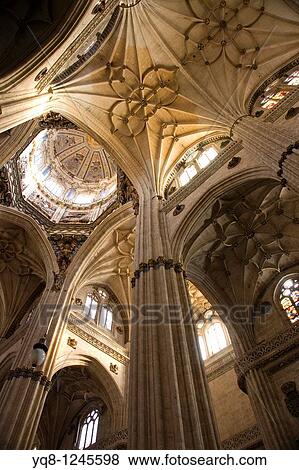 Interior of new cathedral, Salamanca, Castilla-Leon, Spain View Large Photo Image Stock Photo - Interior of new cathedral, Salamanca, Castilla-Leon, Spain. Fotosearch
