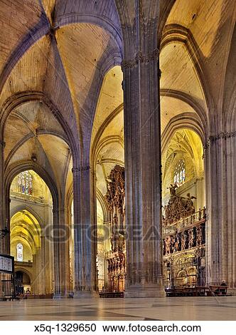 Interior of Santa Maria de la Sede Cathedral, Seville, Spain View Large Photo Image Stock Image - Interior of Santa Maria de la Sede Cathedral, Seville, Spain. Fotosearch