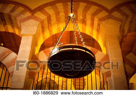 Stock Photo - Interior of the Great Mosque Mezquita and cathedral, UNESCO World Heritage Site, Cordoba. Fotosearch