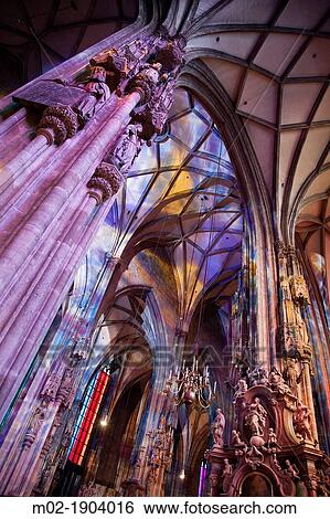 Interior of the Stephansdom, Cathedral of Vienna, Austria View Large Photo Image Stock Photograph - Interior of the Stephansdom, Cathedral of Vienna, Austria. Fotosearch