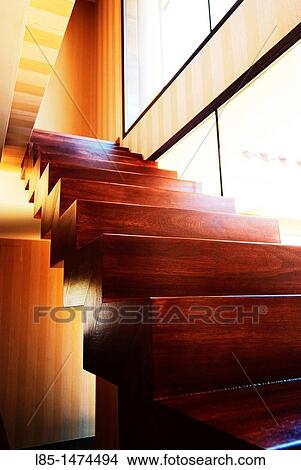 Interior Stairs View Large Photo Image Picture - Interior Stairs. Fotosearch
