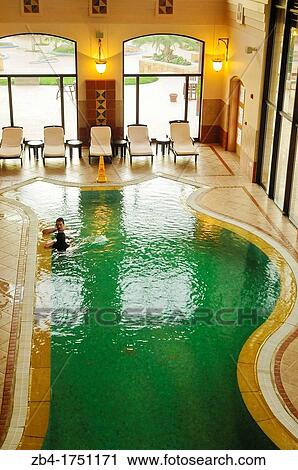 Interior swimming pool, Movenpick Hotel, Dead Sea, Jordan, Middle East. View Large Photo Image Stock Image - Interior swimming pool, Movenpick Hotel, Dead Sea, Jordan, Middle East.. Fotosearch