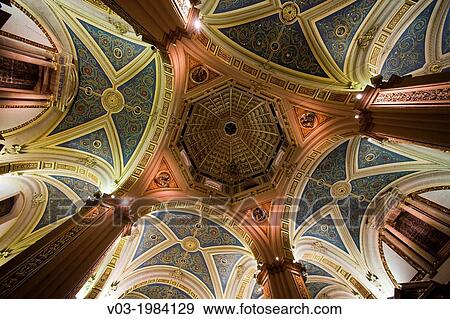 Stock Photo - Interior view of the Metropolitan Cathedral, San Luis Potos?, Mexico. Fotosearch