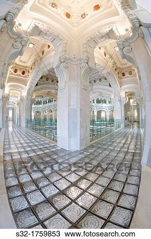 interior view of the Palacio de Cibeles, formerly known as Communications Palace, is the town hall of Madrid, Plaza de Cibeles, Madrid, Spain View Large Photo Image Stock Image - interior view of the Palacio de Cibeles, formerly known as Communications Palace, is the town hall of Madrid, Plaza de Cibeles, Madrid, Spain. Fotosearch
