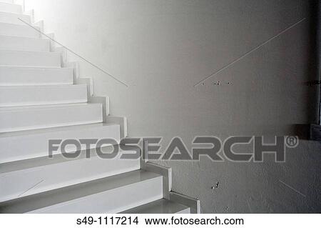 interior white stairs. View Large Photo Image Picture - interior white stairs.. Fotosearch
