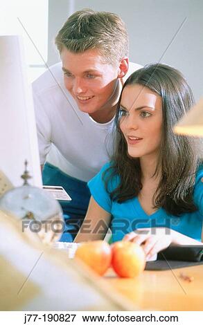 Stock Photo - Internet shopping. Fotosearch
