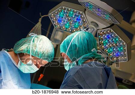 Stock Photo - Intervention prostate, Urology operating room, Surgery, Hospital Donostia, San Sebastian, Gipuzkoa, Basque Country, Spain. Fotosearch