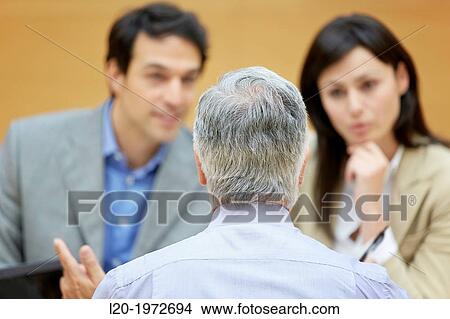 Picture - Interview, Coaching, Selling, Business, Donostia, San Sebastian, Basque Country, Spain.. Fotosearch