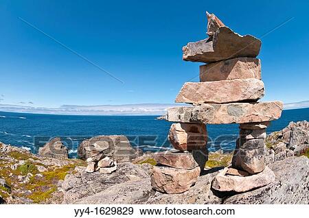Inukshuk/Inunnguaq, Cape Bonavista, Bonavista Peninsula, Newfoundland, Canada View Large Photo Image Stock Photo - Inukshuk/Inunnguaq, Cape Bonavista, Bonavista Peninsula, Newfoundland, Canada. Fotosearch