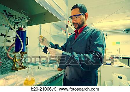 Stock Image - Ionic liquid. Laboratory characterization. Tecnalia Research and Innovation. Donostia. San Sebastian. Gipuzkoa. Basque Country. Spain. Europe.. Fotosearch