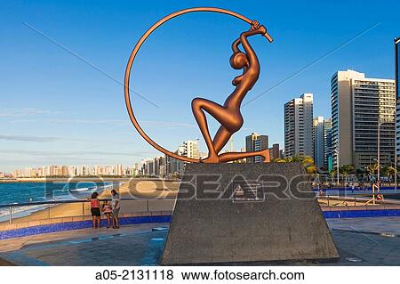 Iracema statue, Meireles in background, Fortaleza, CearB, Brazil View Large Photo Image Stock Photo - Iracema statue, Meireles in background, Fortaleza, CearB, Brazil. Fotosearch