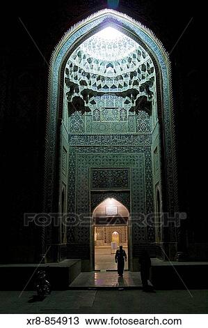 Iran Kerman Friday Mosque Main Entrance View Large Photo Image Stock Image - Iran Kerman Friday Mosque Main Entrance. Fotosearch