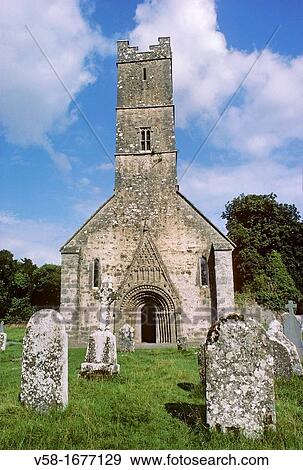 Stock Photo - Ireland, County Galway, Clonfert cathedral 12th C. Fotosearch