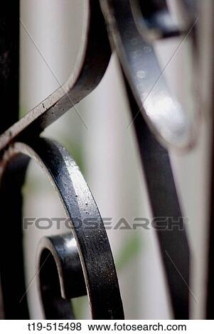 Iron banister detail. View Large Photo Image Stock Photo - Iron banister detail.. Fotosearch