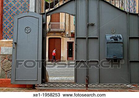 iron door, Can Banus, Vilassar de Dalt, Catalonia, Spain. View Large Photo Image Stock Image - iron door, Can Banus, Vilassar de Dalt, Catalonia, Spain.. Fotosearch
