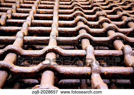 Iron door with grille. View Large Photo Image Stock Photo - Iron door with grille.. Fotosearch