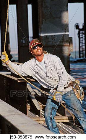 Ironworker. Sacramento, California. USA. View Large Photo Image Stock Photography - Ironworker. Sacramento, California. USA.. Fotosearch